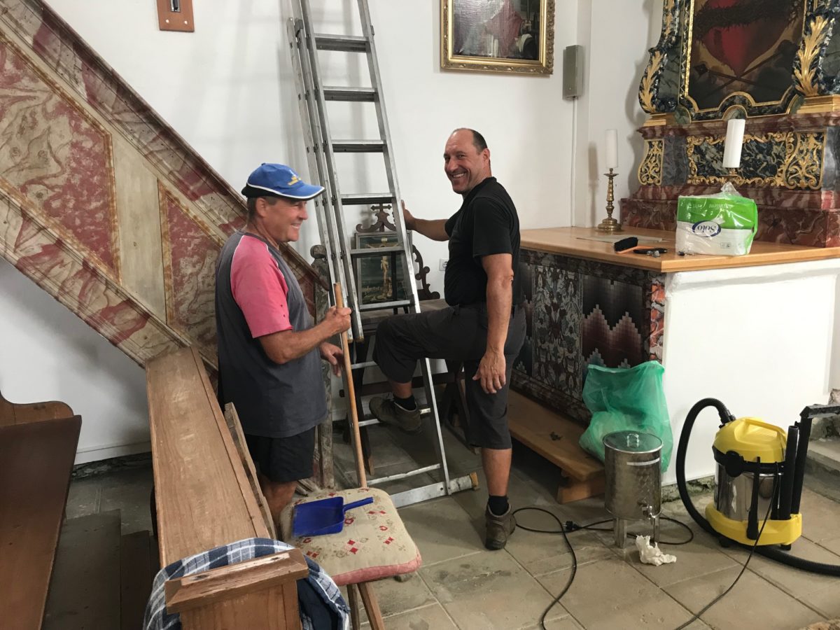 Sv. Egidij – Zg. Vižinga – čiščenje oken za veliki šmaren